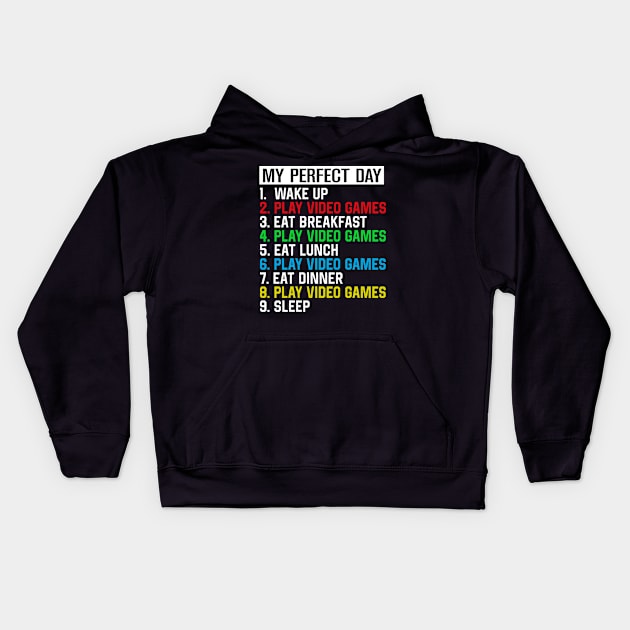 My perfect day Kids Hoodie by TEEPHILIC